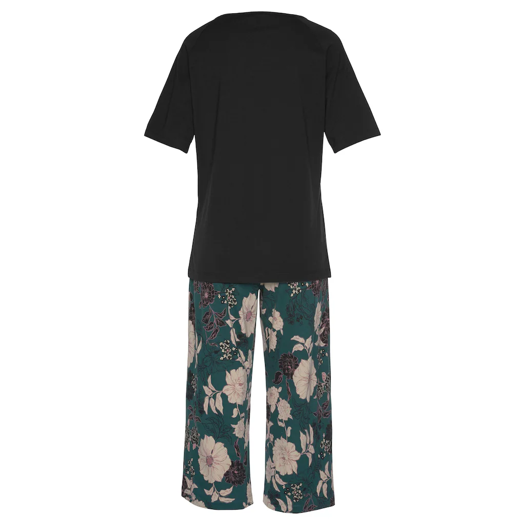 s.Oliver Bodywear Capri-Pyjama Shirt mit halblangen Ärmeln 50% Rabatt mit kostenlosem Versand