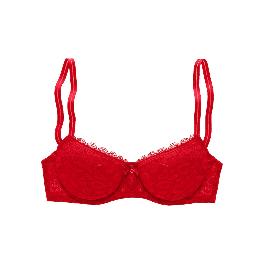 Vivance Schalen-BH aus Spitze in Kussmund-Optik im modischen Balconnet-Schnitt Dessous bestellen Clearance-Verkauf