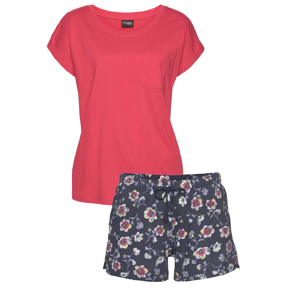 Vivance Dreams Shorty (2 tlg.) mit gemusterter Schlafshorts ▷ für Kostenloser Versand international