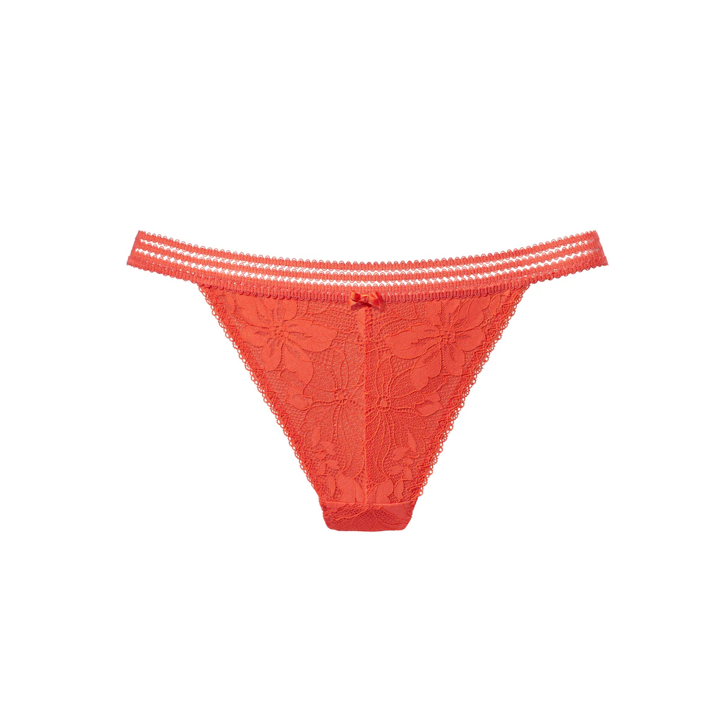 LASCANA Tanga aus floraler Jacquardspitze ▷ für im Angebot