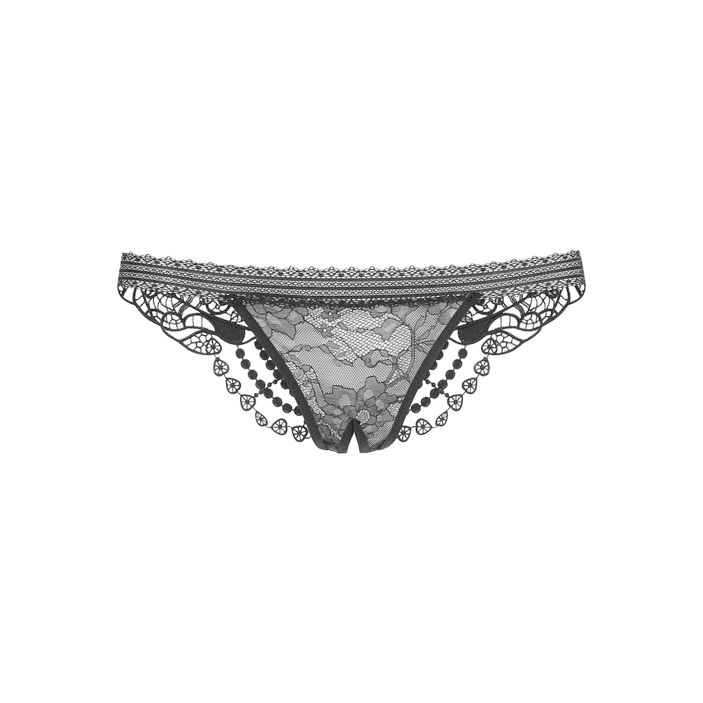 petite fleur gold String-Ouvert Dessous mit edler Guipure Stickerei ▷ für Fabrik Onlineshop