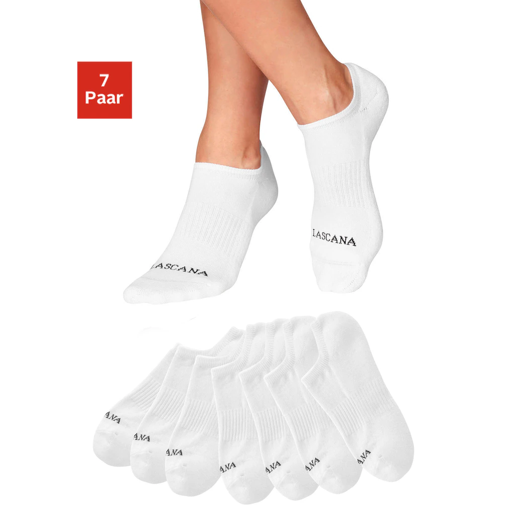 LASCANA ACTIVE Sneakersocken (Packung 7 Paar) mit Fußfrottee online bestellen Rabatt