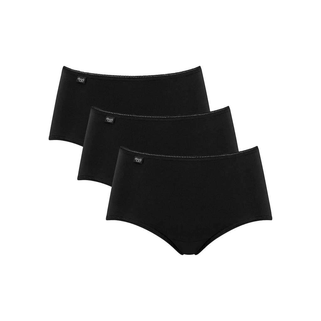 sloggi Midislip »24/7 Cotton Midi C3P« (3er Pack) mit elastischer Mäusezähnchenkante ▷ für
