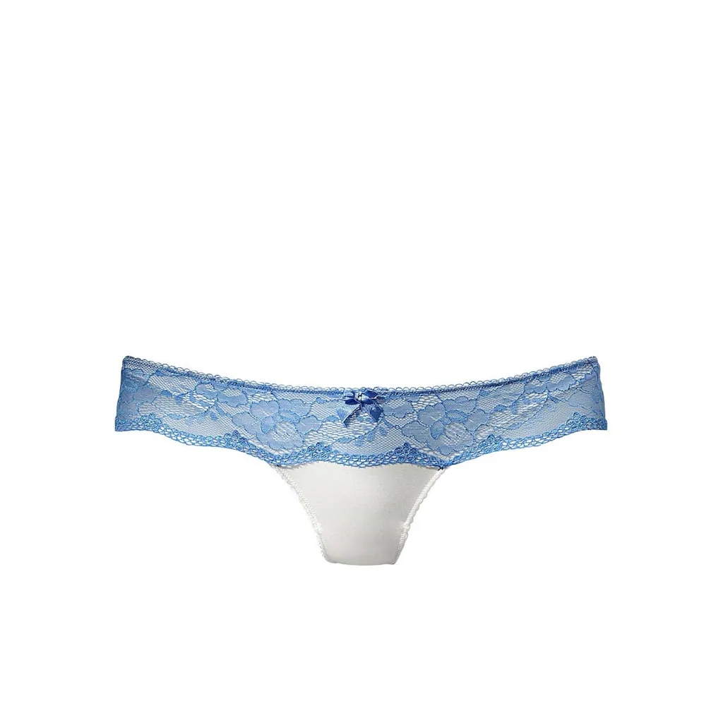 LASCANA String mit breitem Bund aus blumiger Spitze Dessous bestellen Jubiläumsangebot