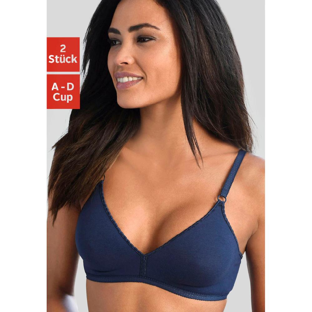 petite fleur Bralette-BH ohne Bügel aus angenehm weicher Baumwollqualität Basic online bestellen Blitzangebot
