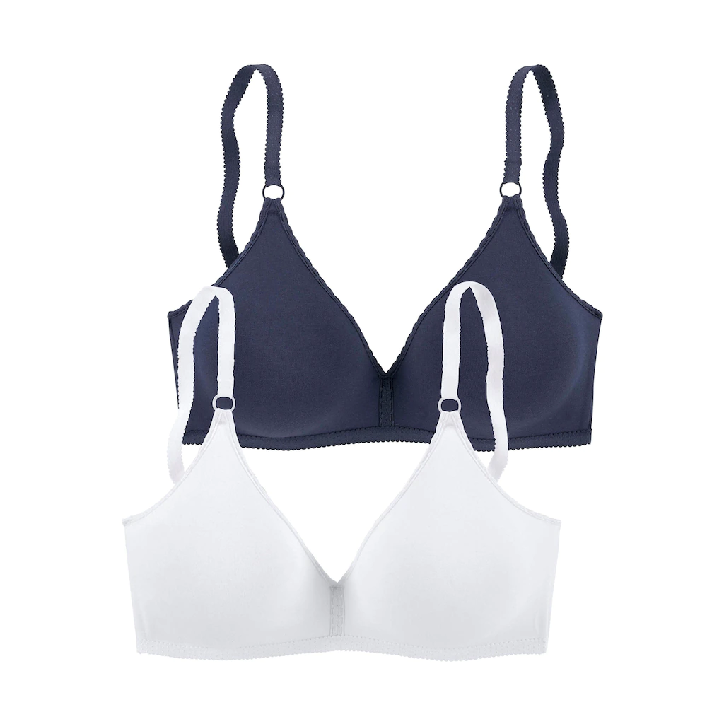 petite fleur Bralette-BH ohne Bügel aus angenehm weicher Baumwollqualität Basic online bestellen Blitzangebot