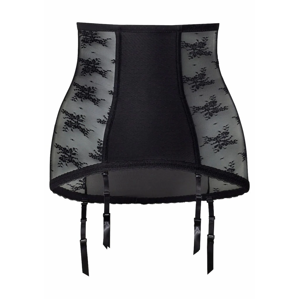 petite fleur gold Strapsgürtel mit transparenter Spitze an den Seiten sexy Dessous Reizwäsche ▷ für Räumungsverkauf