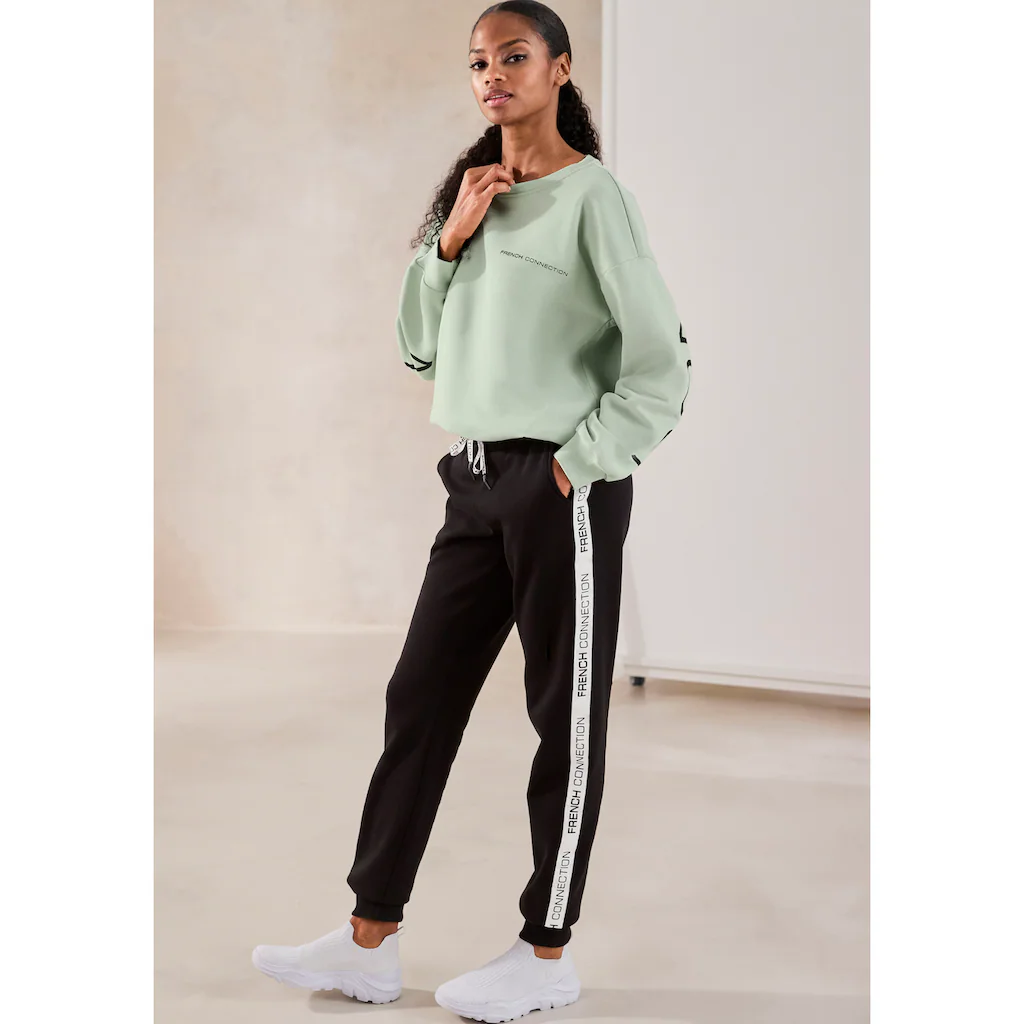 French Connection Sweatshirt mit großem Logodruck auf dem Rücken Wochenangebot