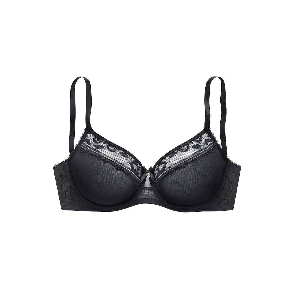 Vivance T-Shirt-BH aus feinem Mesh-Material und Spitze in Kussmund-Optik Dessous kaufen Letzte 3 Tage
