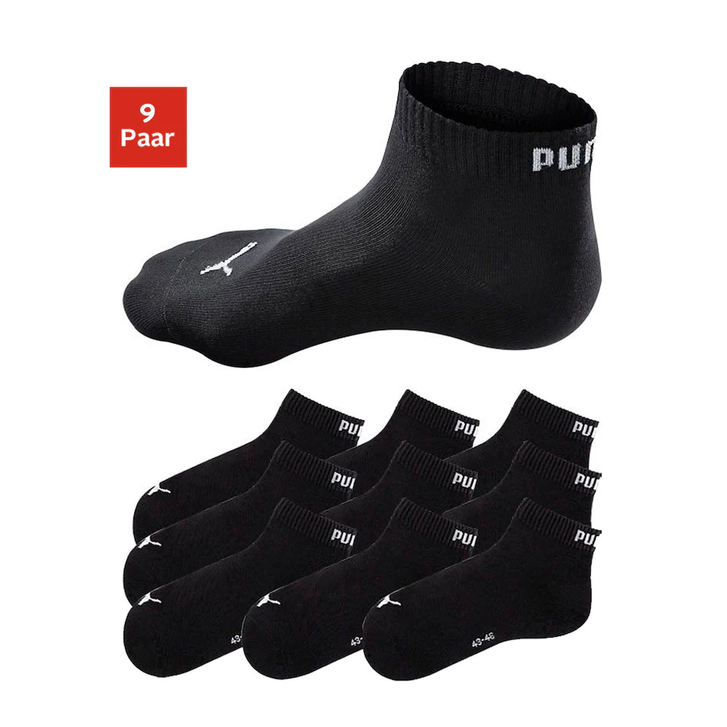 PUMA Kurzsocken (9 Paar) mit eingestricktem Markenlogo Letzter Tag