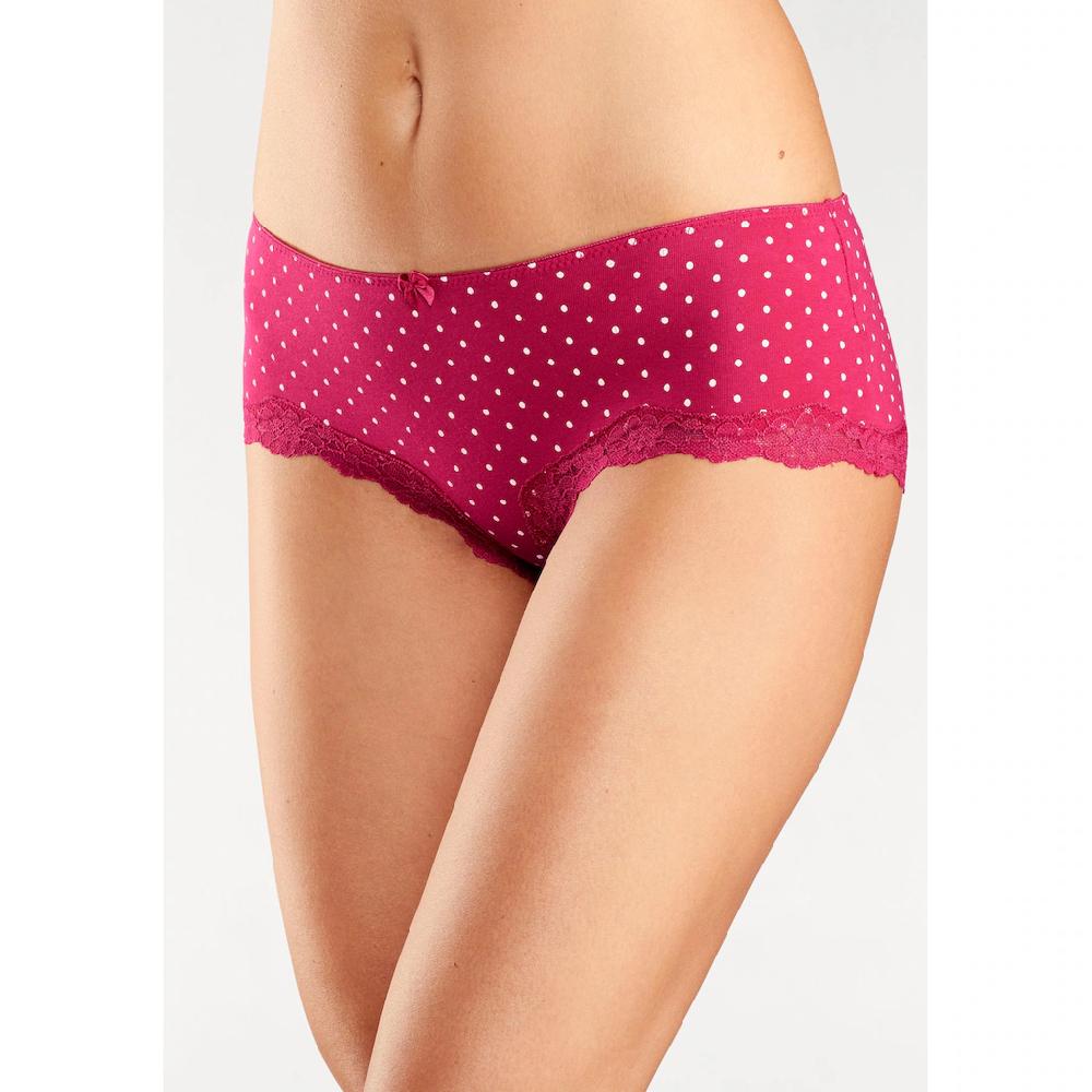 LASCANA Panty (3er-Pack) aus elastischer Baumwolle mit zarter Spitze Black Friday Preise