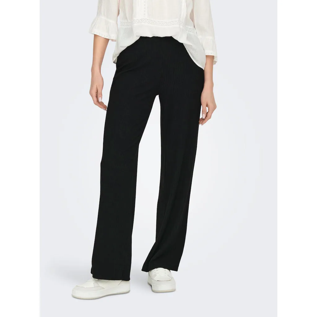 ONLY Jerseyhose »ONLEMMA WIDE PANT NOOS JRS« mit elastischem Bündchen