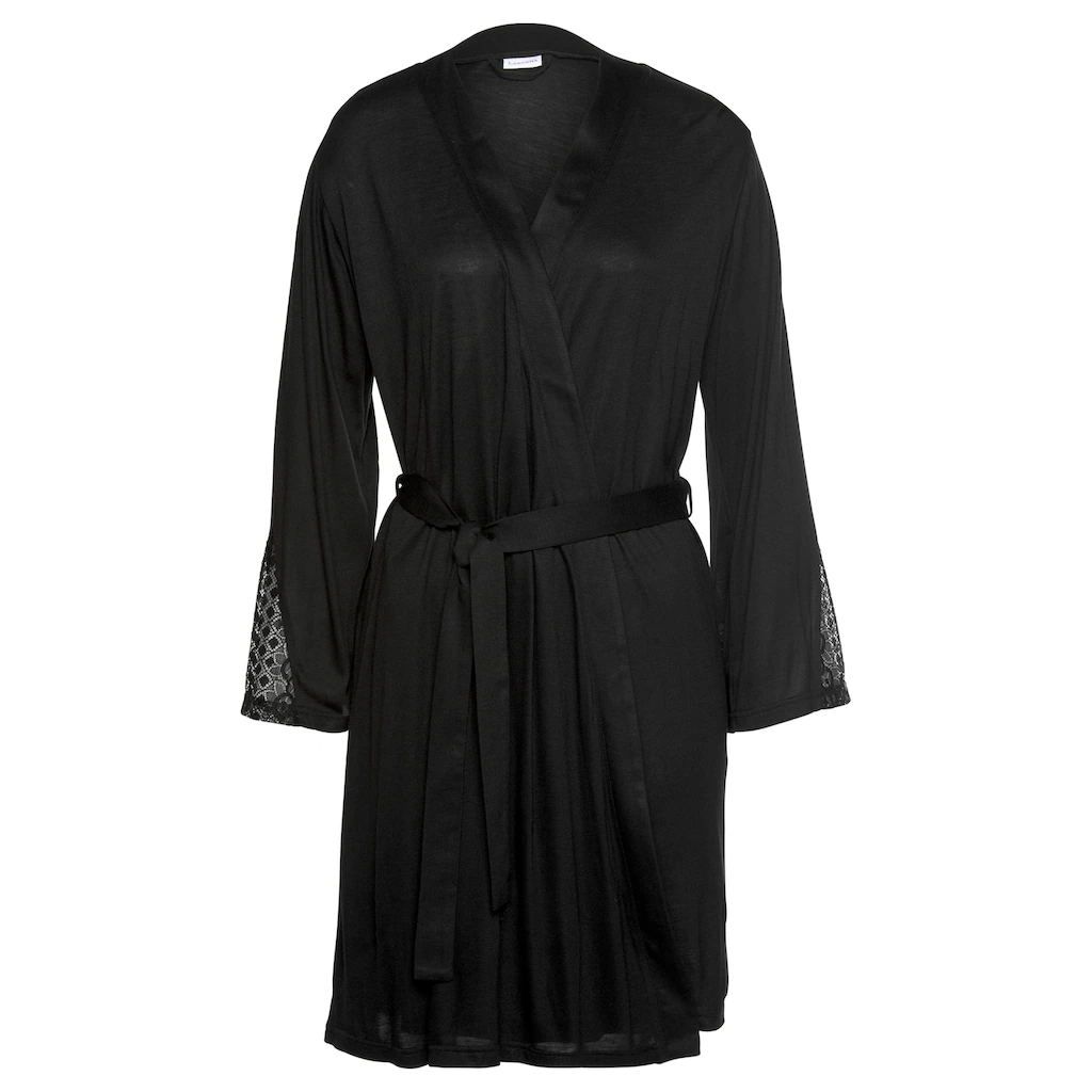 LASCANA Kimono mit langen Ärmeln und Spitzen-Details online kaufen Exklusivangebot
