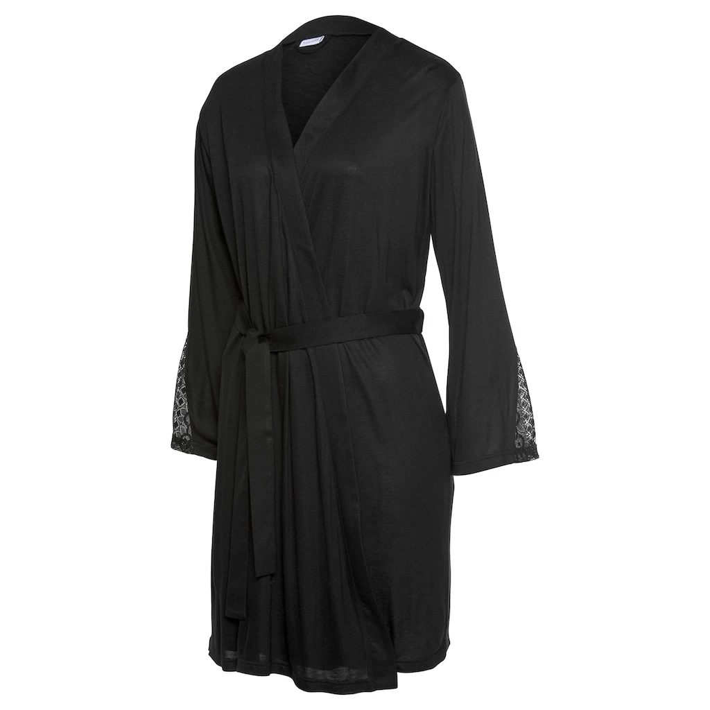 LASCANA Kimono mit langen Ärmeln und Spitzen-Details online kaufen Exklusivangebot