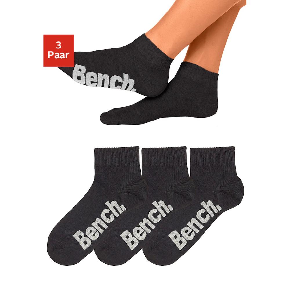 Bench. Kurzsocken (Packung 3 Paar) mit bequemen Rippbündchen kaufen Preisnachlass