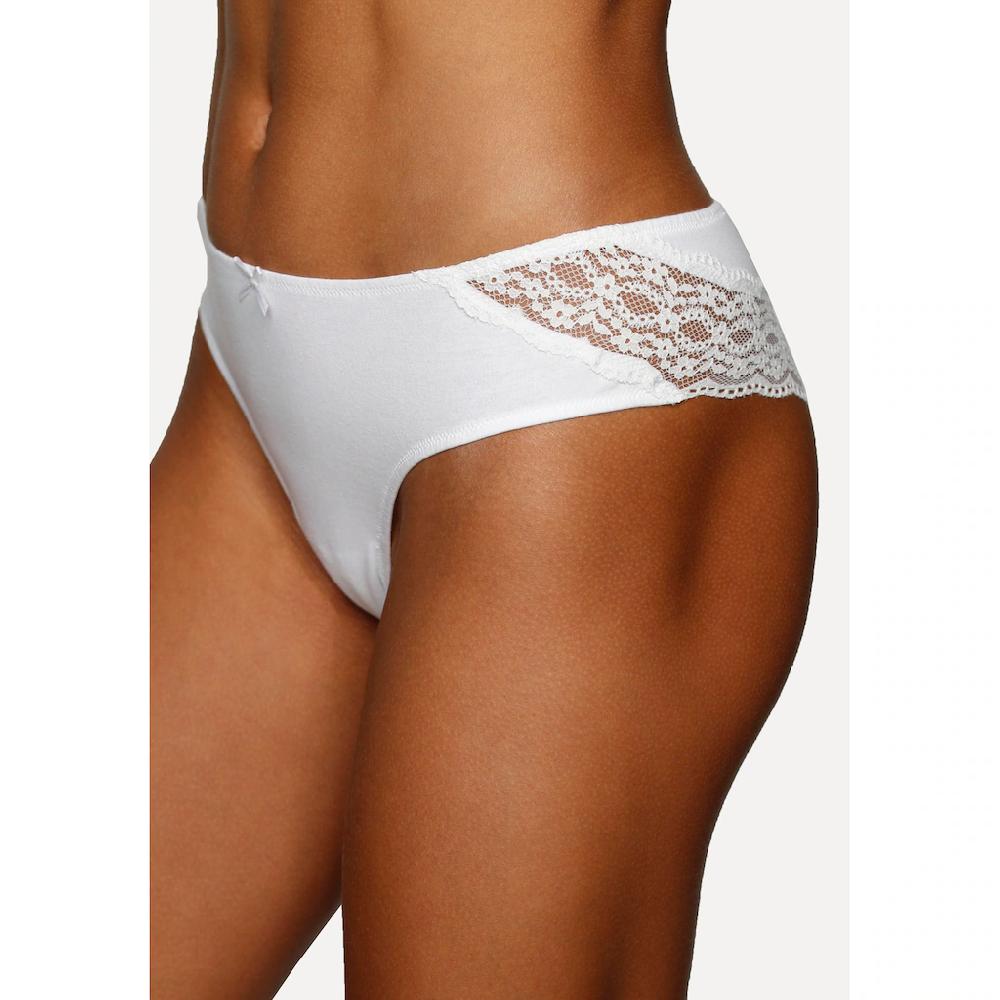 Vivance Brasilslip (3er-Pack) aus elastischer Baumwolle mit floraler Spitze ▷ für Sonderangebote