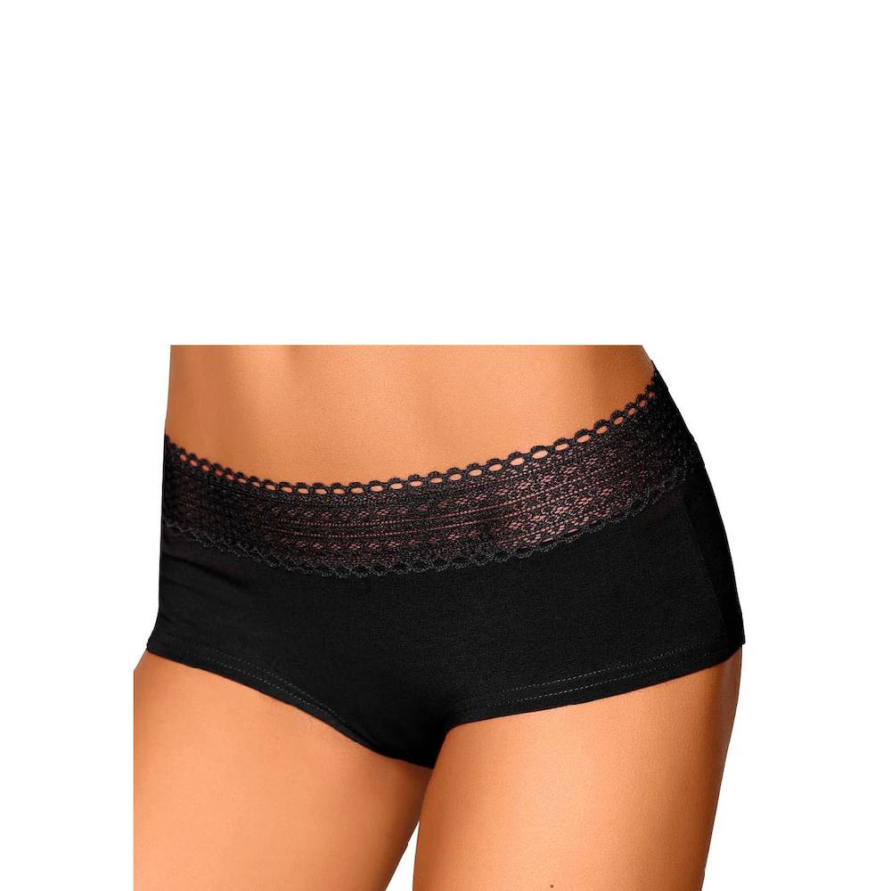 s.Oliver Panty (3er-Pack) aus elastischer Baumwoll-Qualität mit grafischer Spitze Super Sparpreis