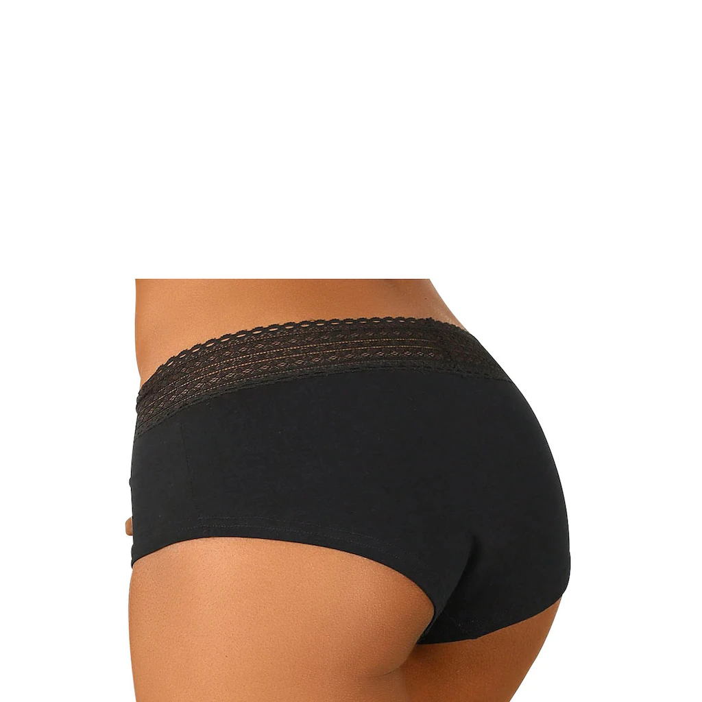 s.Oliver Panty (3er-Pack) aus elastischer Baumwoll-Qualität mit grafischer Spitze Super Sparpreis