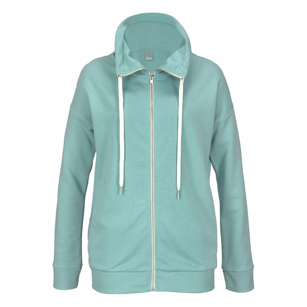 Bench. Sweatjacke mit Glanzprint am Stehkragen Loungeanzug Neueste Stile