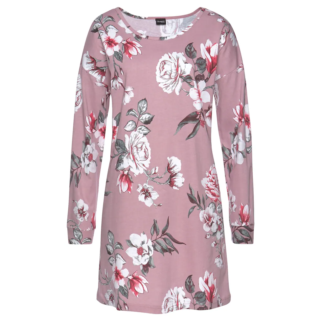 Vivance Dreams Sleepshirt (2er-Pack) mit Blumendruck bestellen 50% Rabatt mit kostenlosem Versand