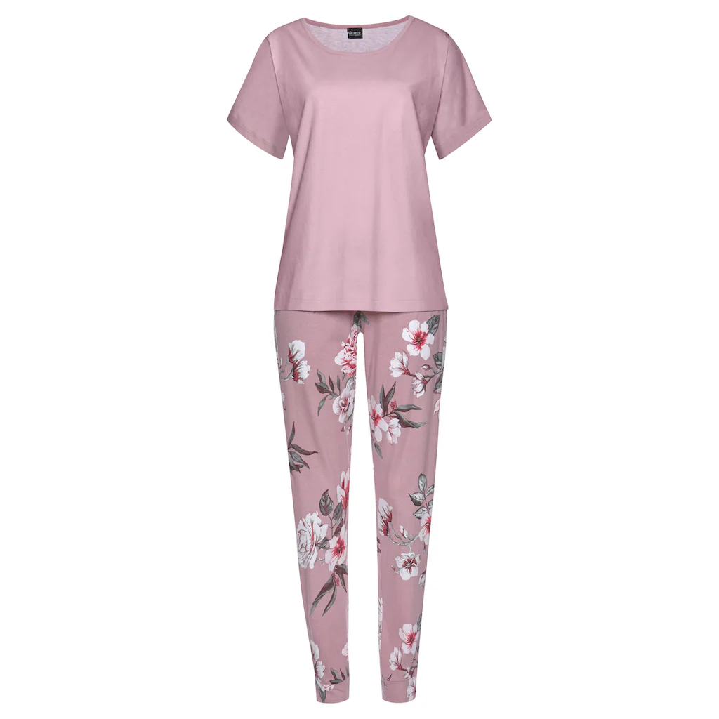 Vivance Dreams Pyjama (4 tlg. 2 Stück) mit Blumendruck kaufen Rabatte dieses Monats