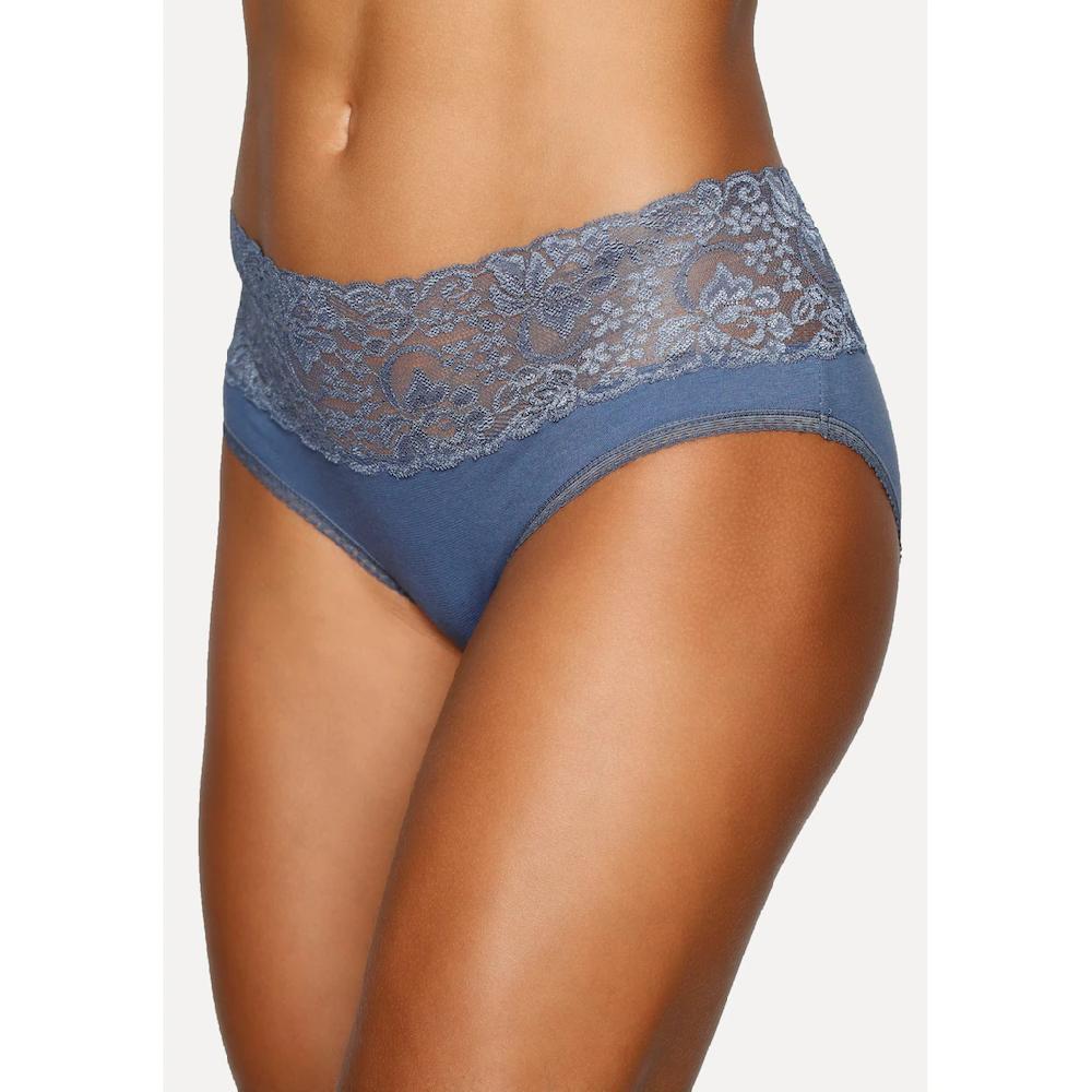 Vivance Slip (3er-Pack) aus elastischer Baumwolle mit floraler Spitze ▷ für 2025