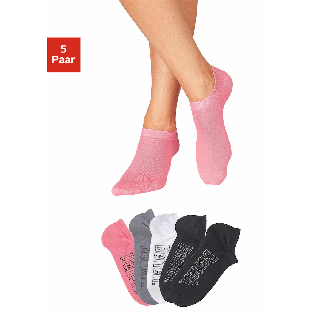 Bench. Sneakersocken (Packung 5 Paar) für modische Sneaker-Schuhe ▷ für Outlet