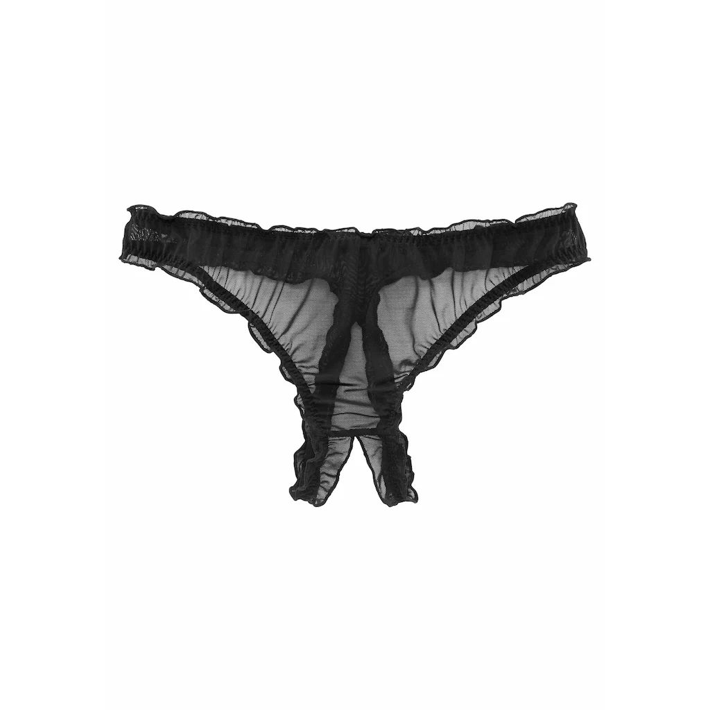 petite fleur gold String-Ouvert mit gerüschter Kante bestellen Schlussverkauf