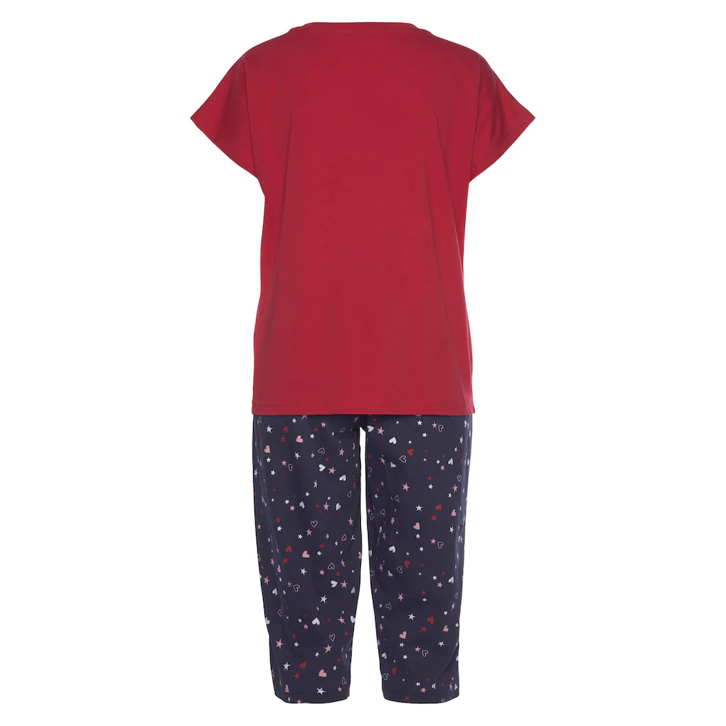 Vivance Dreams Capri-Pyjama (2 tlg.) mit niedlichem Herzen-Sterne-Druck online kaufen Rabatt