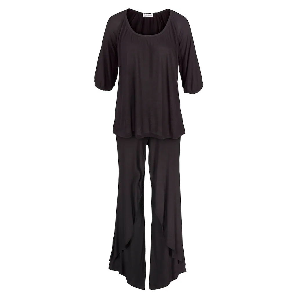 LASCANA Pyjama (2 tlg.) Hose in edler Layeroptik bestellen Saisonschlussverkauf