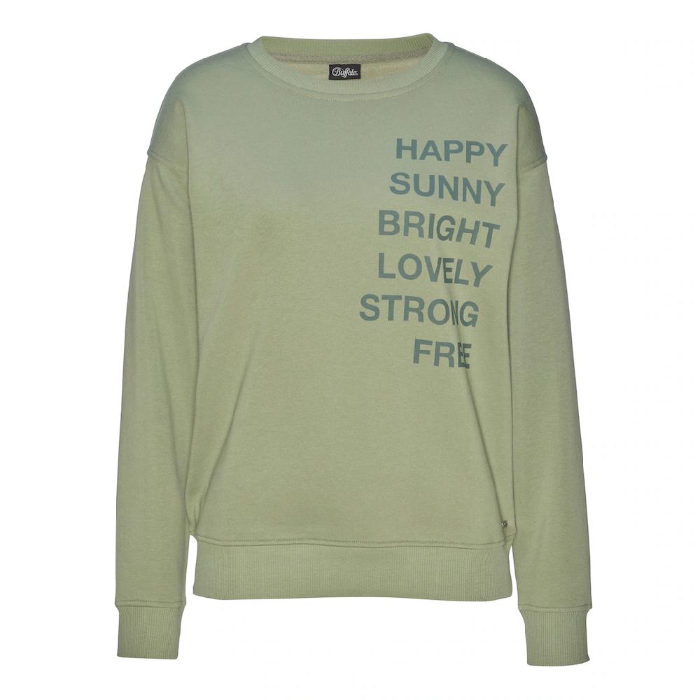 Buffalo Sweatshirt mit Statement Druck Loungeanzug Heißer Verkauf