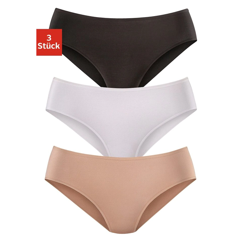 LASCANA Jazz-Pants Slips (3er-Pack) aus hochwertiger Modal-Qualität online bestellen