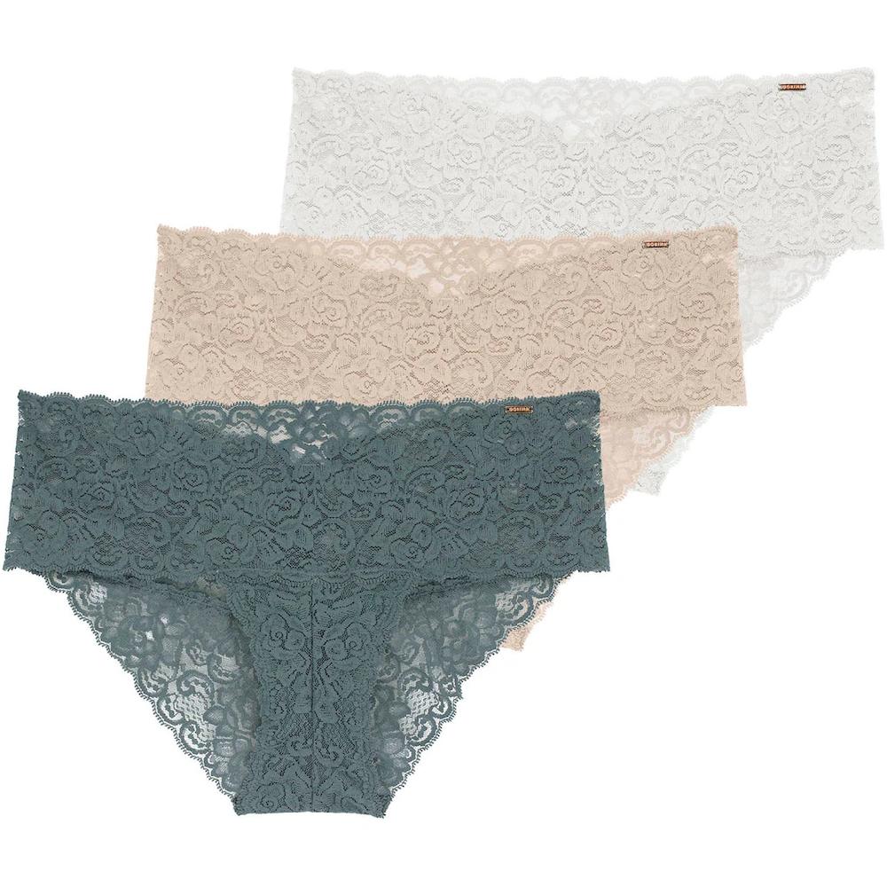 Dorina Slip »Lana« (3er Pack) mit floraler Spitze online kaufen