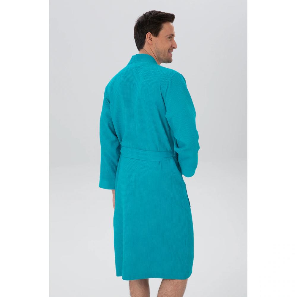 my home Unisex-Bademantel »Vanessa« (1 St.) Taschen Damen & Herren Waffelpiqué leichte Qualität S-3XL im Sale Blitzangebot