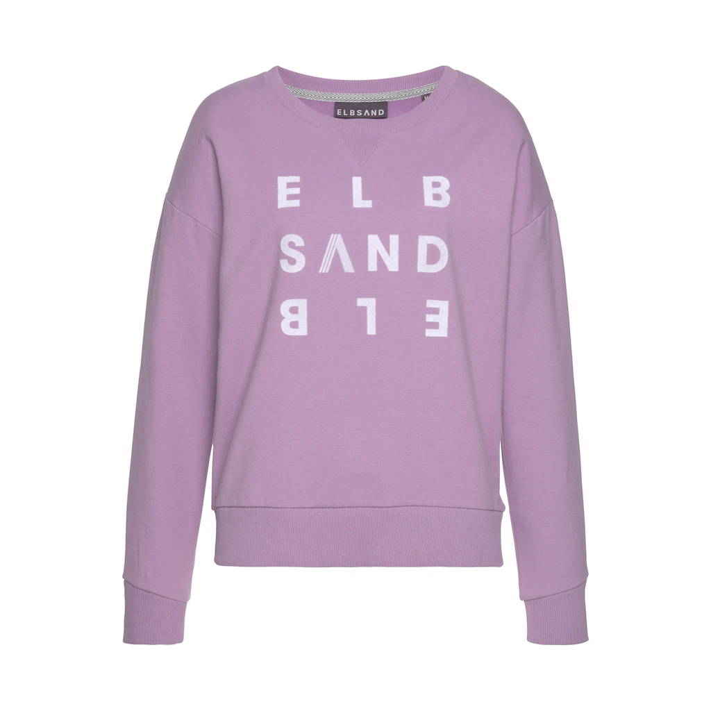 Elbsand Sweatshirt »Ylva« mit Logodruck sportlich-casual Letzte 3 Tage
