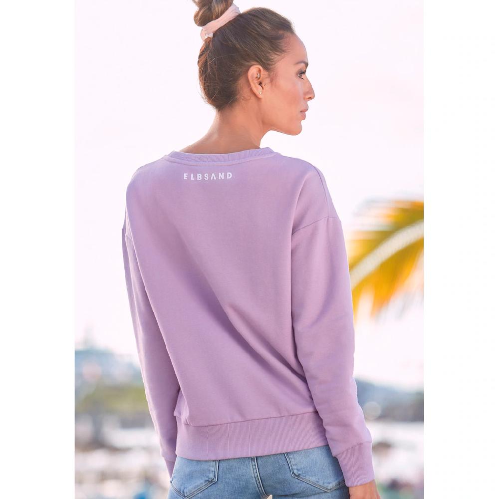 Elbsand Sweatshirt »Ylva« mit Logodruck sportlich-casual Letzte 3 Tage