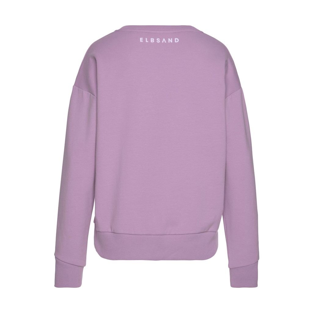 Elbsand Sweatshirt »Ylva« mit Logodruck sportlich-casual Letzte 3 Tage