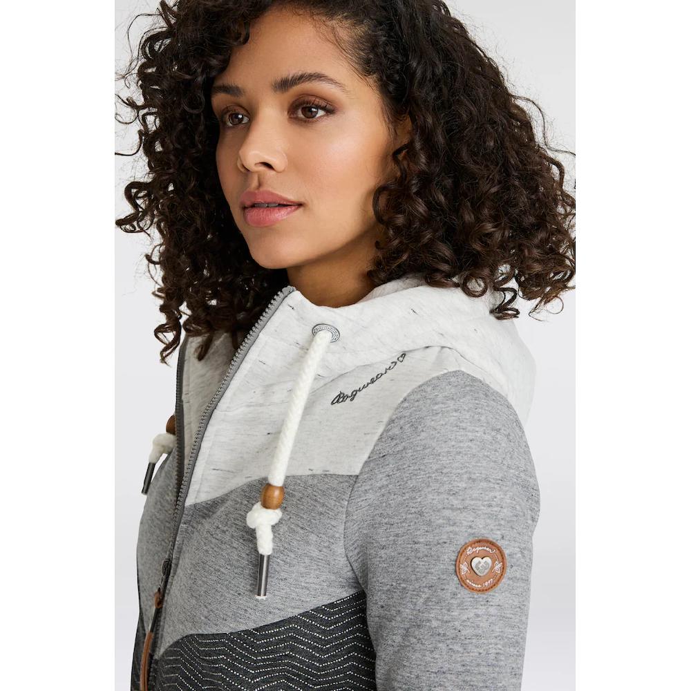 Ragwear Sweatjacke »TREGA ZIP O« im Colorblocking-Design Letzter Tag