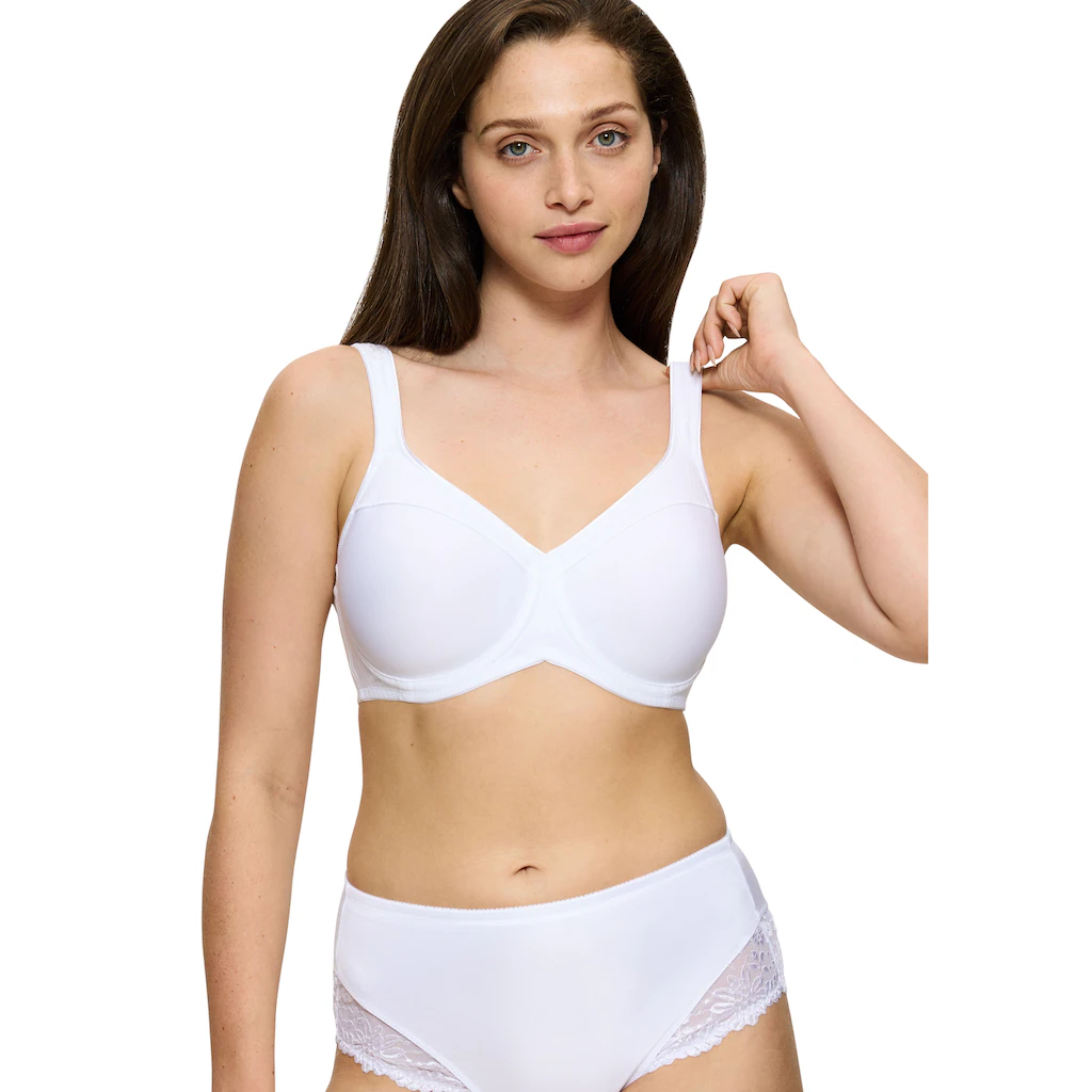 Triumph Minimizer-BH »Modern Soft+Cotton W01« verkleinert die Brust optisch um eine Cup-Größe ▷ für