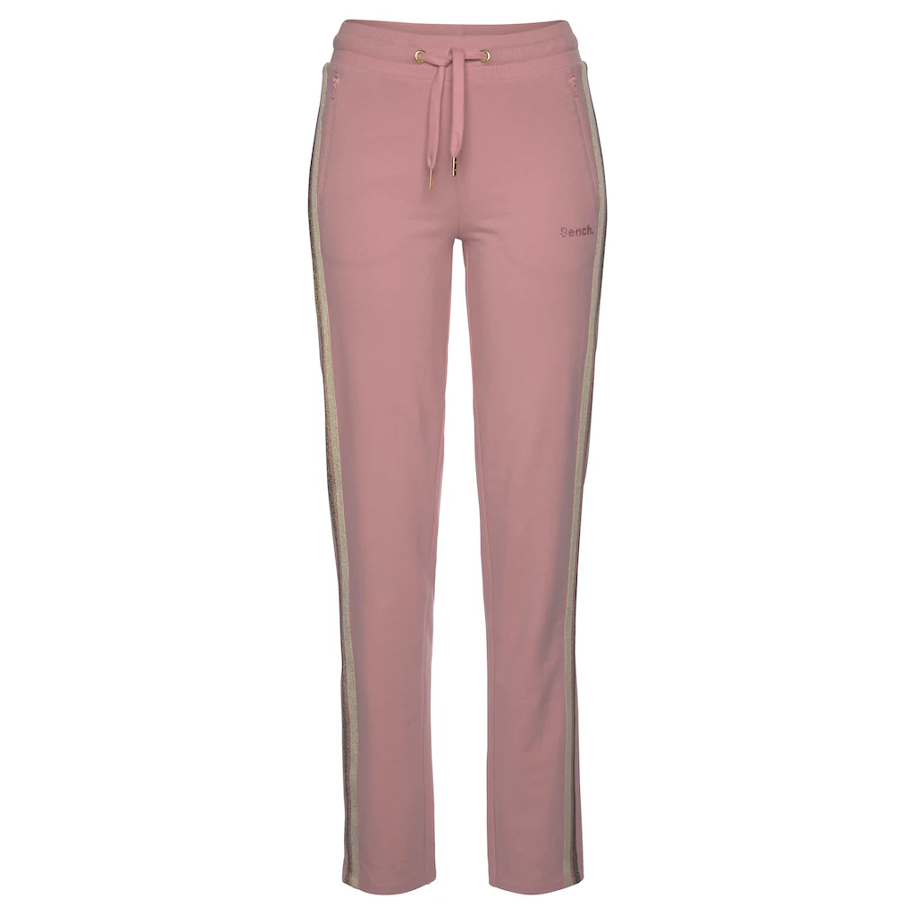 Bench. Loungewear Relaxhose mit Glitzer Seitenstreifen Loungeanzug Nur für heute
