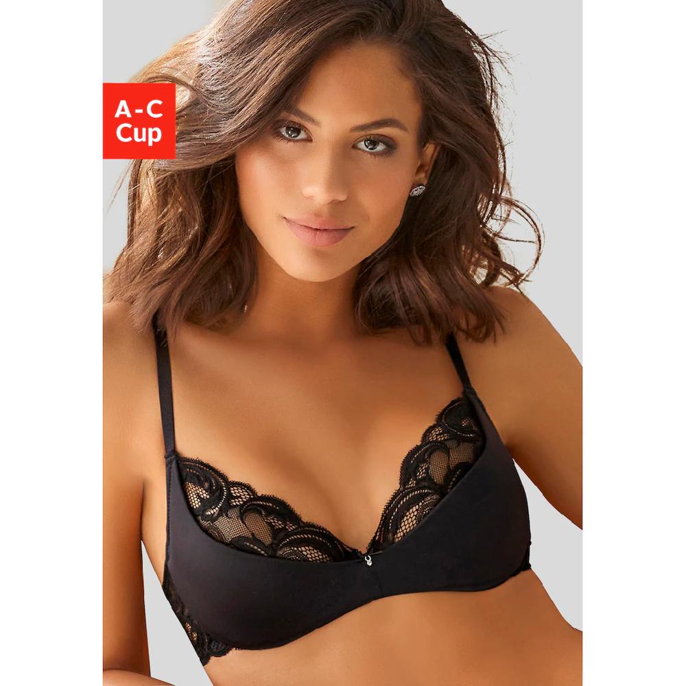 petite fleur gold Büstenhebe mit variabler Spitze im Brustbereich sexy Dessous Reizwäsche online kaufen