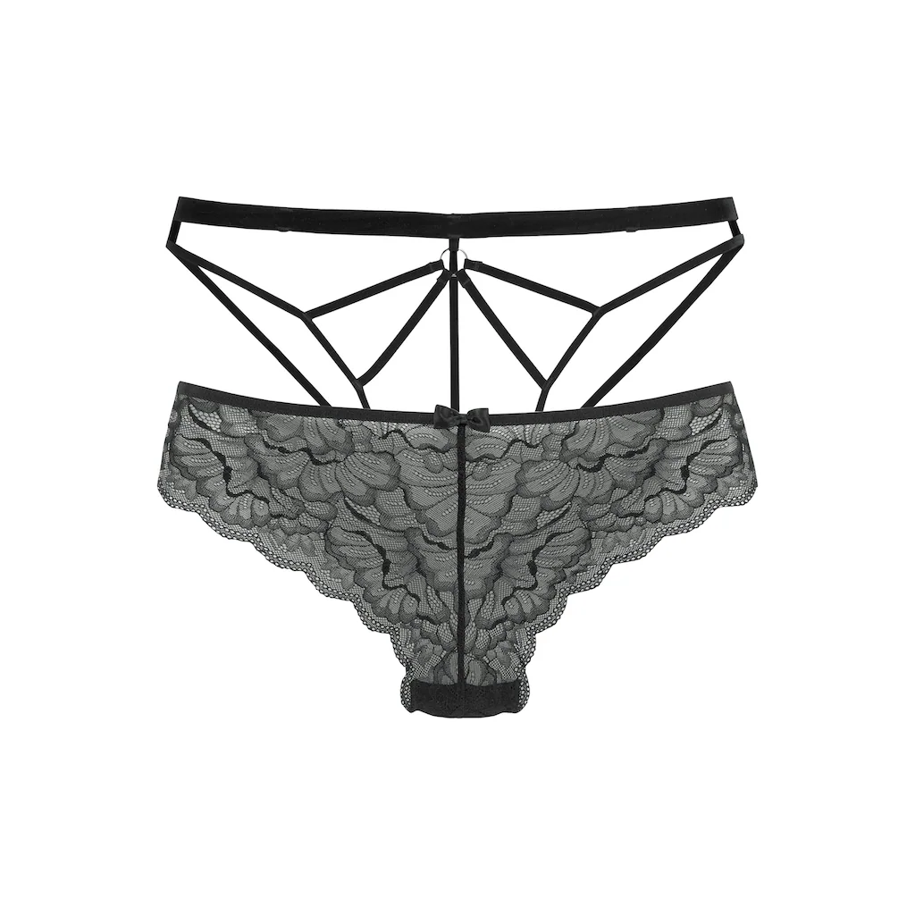 petite fleur gold Tanga-Ouvert (2 St.) Packung: Tanga aus Spitze und Ouvert aus Bändern online kaufen zollfrei