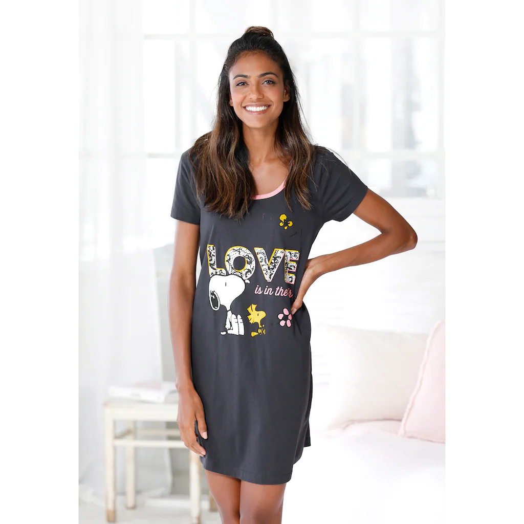 Peanuts Sleepshirt mit großem Snoopy-Motiv ▷ für