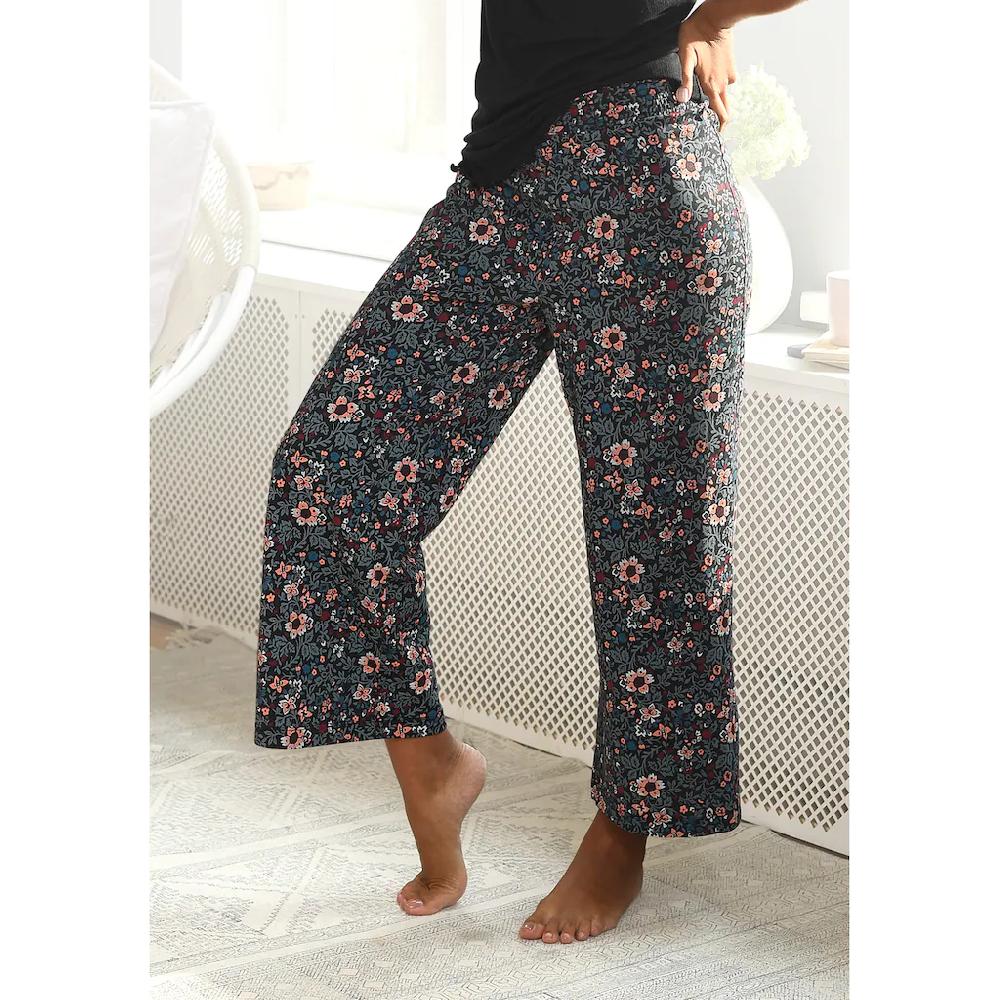 s.Oliver Pyjamahose im Allover-Muster mit elastischem Bund online bestellen