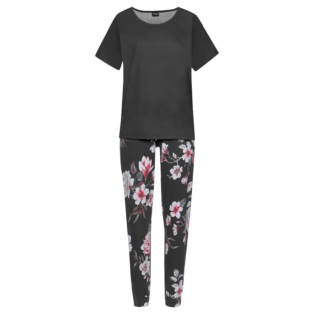 Vivance Dreams Pyjama (2 tlg.) mit Blumendruck ▷ für Tägliche Deals