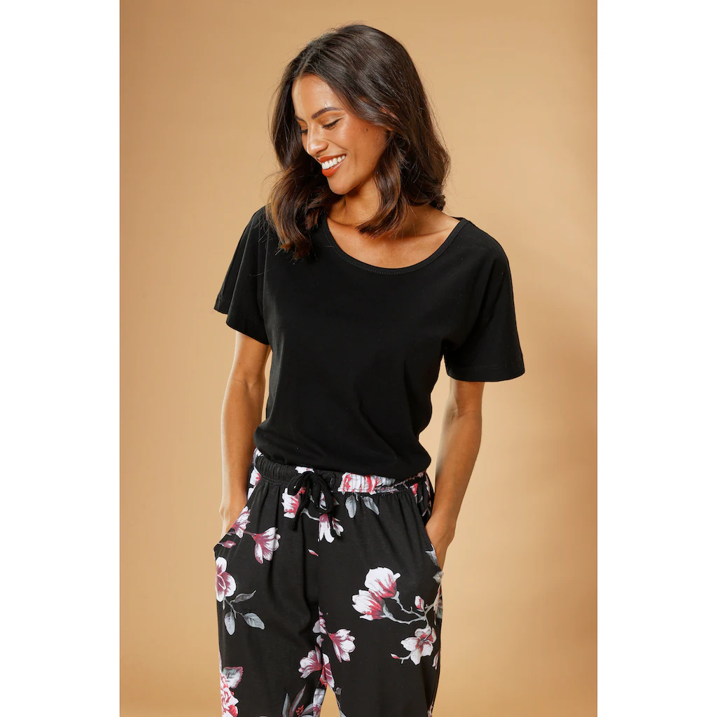 Vivance Dreams Pyjama (2 tlg.) mit Blumendruck ▷ für Tägliche Deals