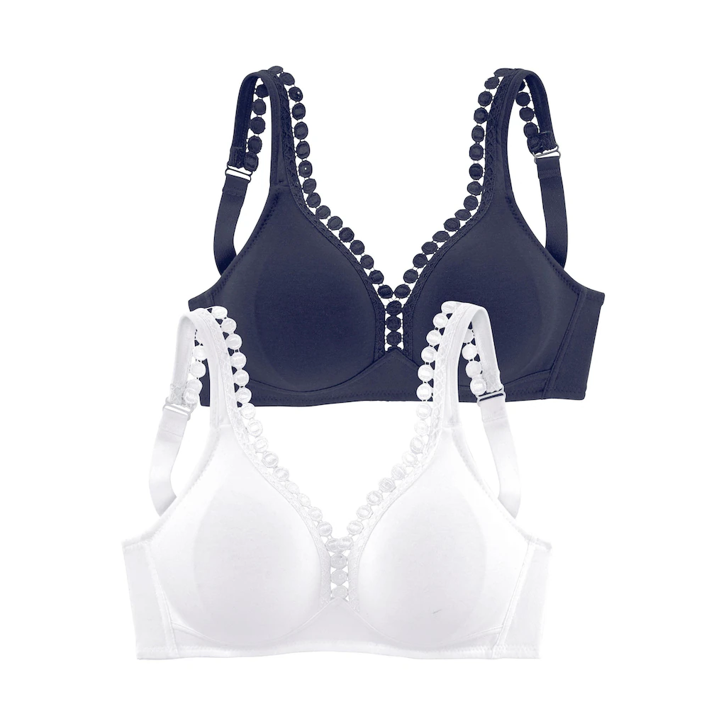 petite fleur Soft-BH ohne Bügel mit dekorativer Zierkante online bestellen Super Sparpreis