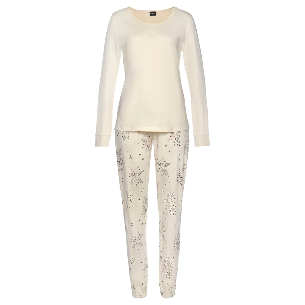 Vivance Dreams Pyjama (2 tlg.) mit Hortensien Muster online kaufen Begrenzte Freigabe