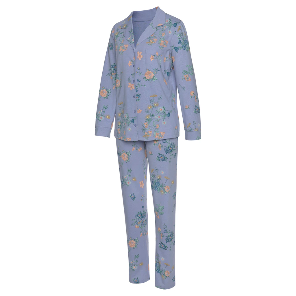 Vivance Dreams Pyjama (2 tlg.) mit Blumen Print online kaufen JETZT KAUFEN