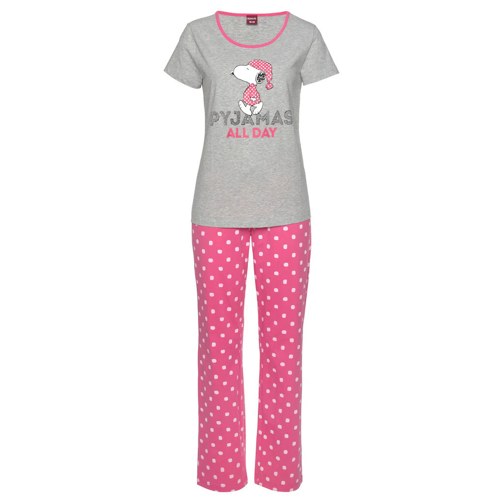 Peanuts Pyjama (2 tlg.) mit Snoopy Druckmotiv online bestellen Bis zu 65% Rabatt